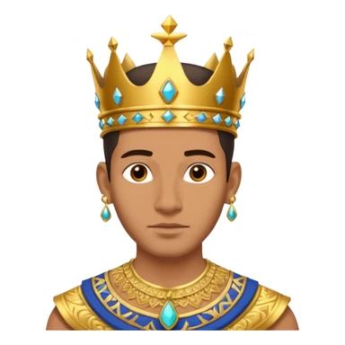 farao in egypt man without a earring sticker