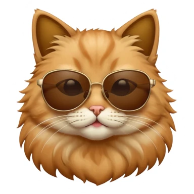 Cat wearing sunglasses sticker