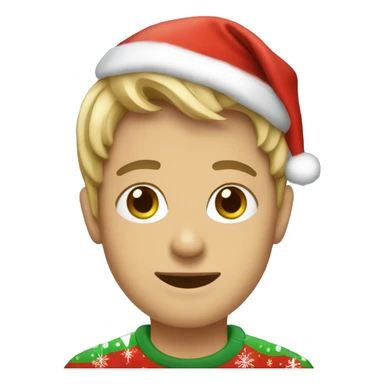 Me wearing Xmas cloth sticker