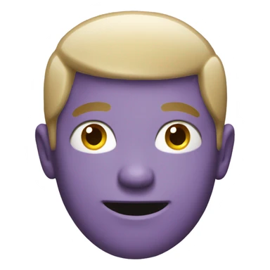 Light purple Christmas emoji sticker