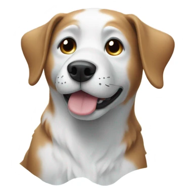 Dog with snow sticker