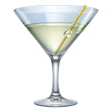 empty martini glass sticker