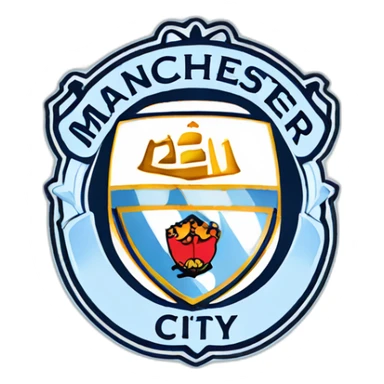 manchester city logo sticker