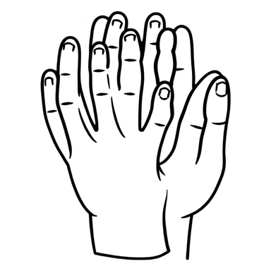 Person using sign language sticker