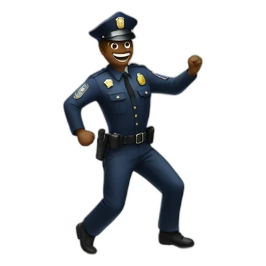 police dancing on a grave sticker