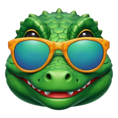Gator with sunglasses sticker