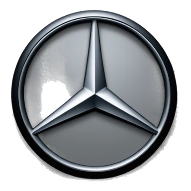 Mercedes benz black logo sticker