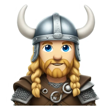 Blue eyed viking sticker