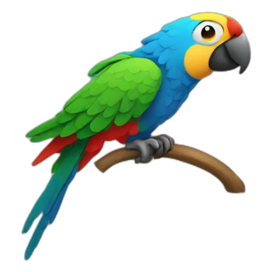 coding parrot sticker