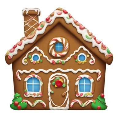 Cute little gingerbread house  sticker