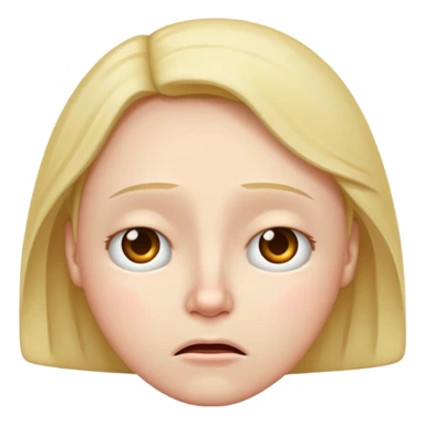 frowning nodding face sticker