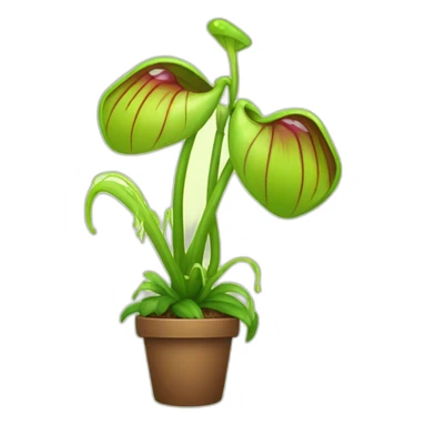Carnivorous plant sticker