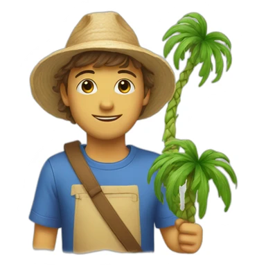 Keen V et un palmier sticker