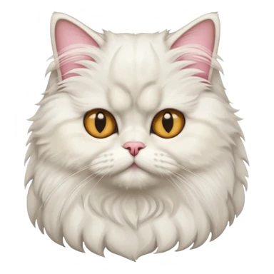persian cat, half body sticker