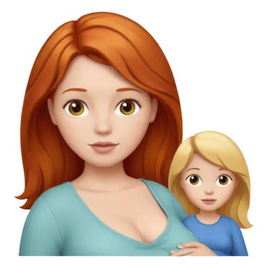 Pregnant redhead, blonde and brunette sticker