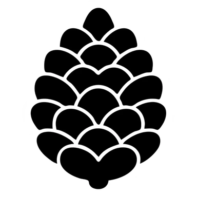 a fir cone sticker
