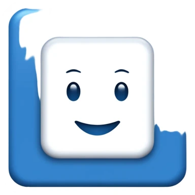 I want a blue background and a white checkmark inside it emoji which I will call the "Fake Roblox Verified Badge Emoji" and the blue background should be square and it should be the "🟦" emoji being the background sticker