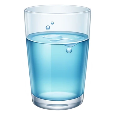 glass of water sticker