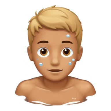 Underwater boy swim sticker