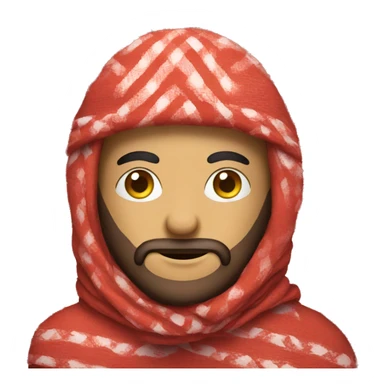 Red Keffiyeh man sticker