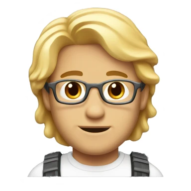 guy named marc with blonde hair and he loved programming in rust sticker
