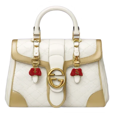 Gucci bag  white  sticker