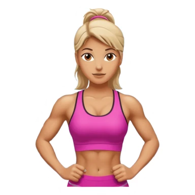 Academia treino  mulher  sticker