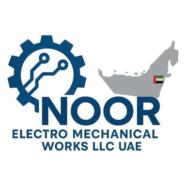 create a logo for company named Noor Electro mechanical Works LLC UAE  sticker