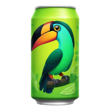 Thai lime toucan Energy Drink can  sticker
