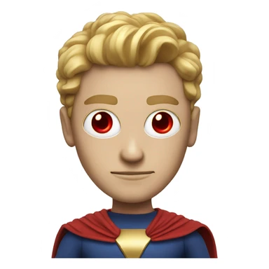 homelander with laser red eyes sticker