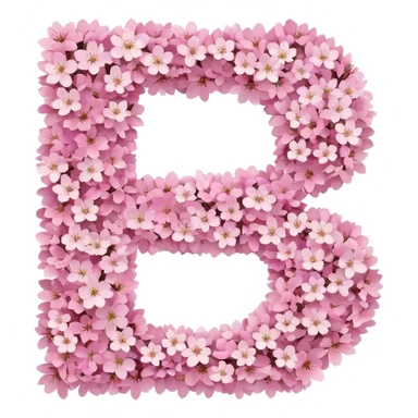 the number 25 made out of cherry blossoms sticker