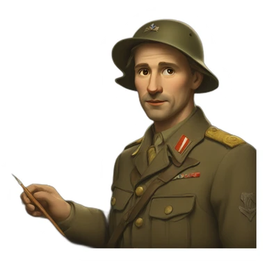 Austrian painter ww2 sticker