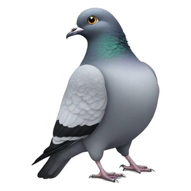 Fat pigeon  sticker