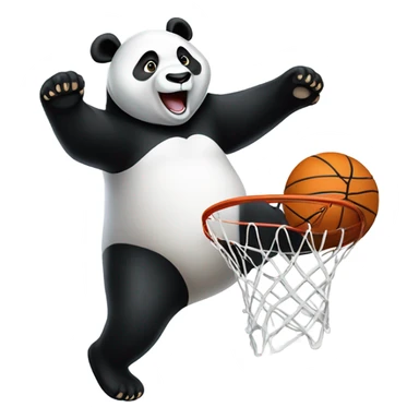 Panda dunks sticker