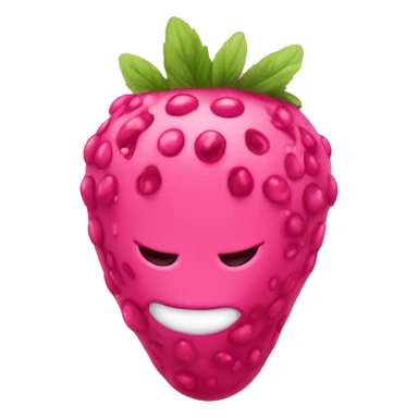 Pink berry without face sticker