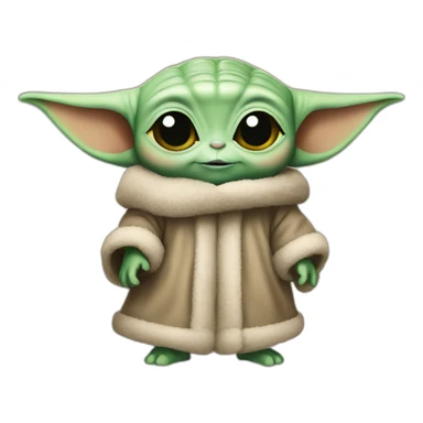 Baby Yoda Christmas sticker