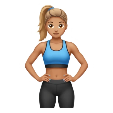 original Gym Girl vertical image sticker