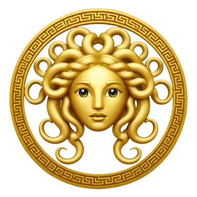 Medusa Versace logo sticker