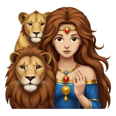 The strength tarot card sticker