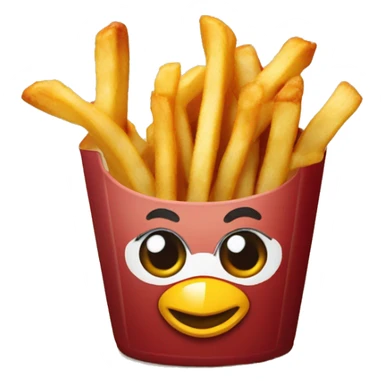 Chicken strips and French fries sticker