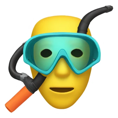 mask and snorkel sticker