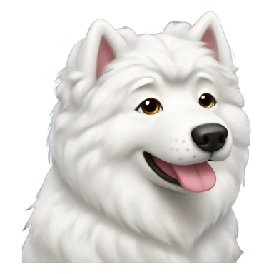 Samoyed wearing pajamas sticker