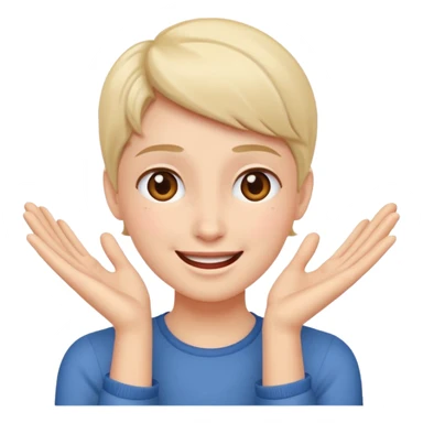 Romance - feeling of excitement associated with love - hands to one side of face sticker