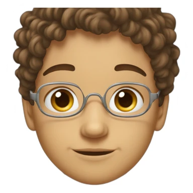 Garçon avec les cheveux bouclés et avec la. Peau métisse sticker