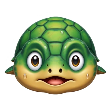 Turtle crying  sticker