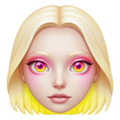 neon cyberpunk style cyber eyes sticker