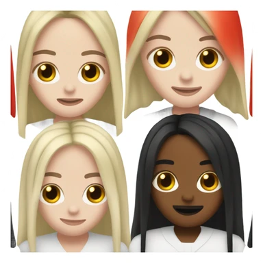 Billie Eilish with red and black Haïti sticker