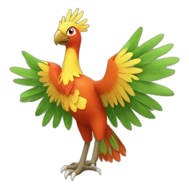 Ho-Oh pokemon sticker