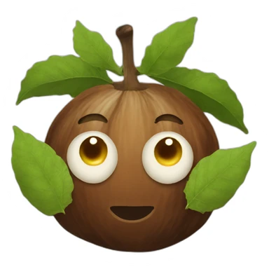 coffee chestnut sticker