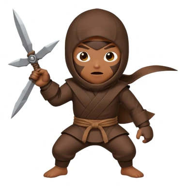 Poop ninja sticker
